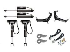 Cognito 3-Inch Premier Billet UCA Leveling Kit with Cognito 2.0 Remote Reservoir Shocks for 20-26 Silverado/Sierra 2500/3500 2WD/4WD