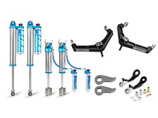 Cognito 3-Inch Elite Billet UCA Leveling Kit with King 2.5 Reservoir Shocks for 20-26 Silverado/Sierra 2500/3500 2WD/4WD